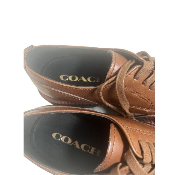Coach Brown Wing Derby Dress Shoes Size 7d main image 4